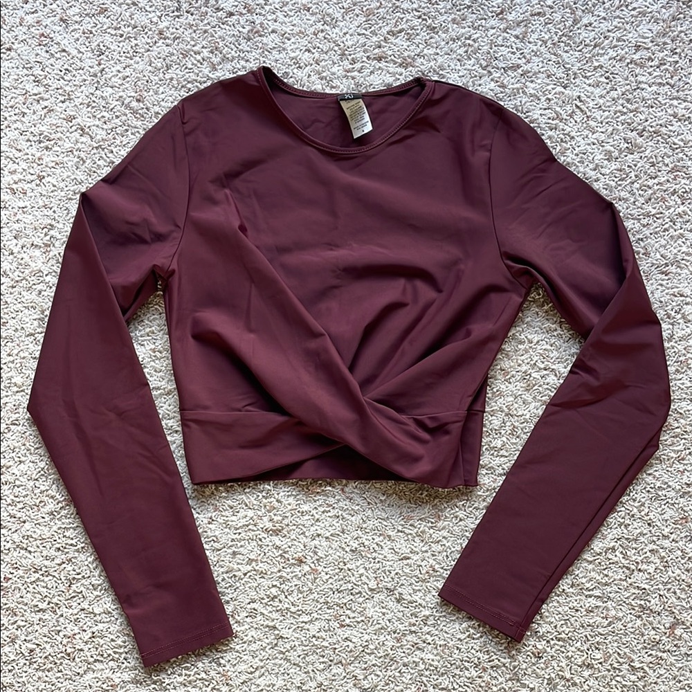 Savvi Long Sleeve Crop Top S
